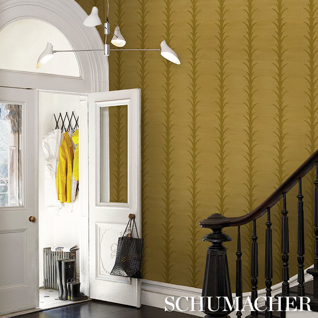 ACANTHUS STRIPE SISAL CELERY | Schumacher - Image 10
