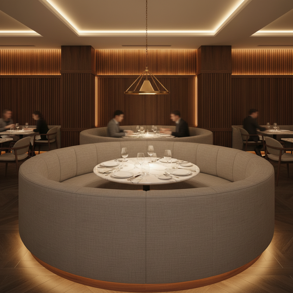 Peter Island - Gust Upholstered Banquette | Architectural Fabrics