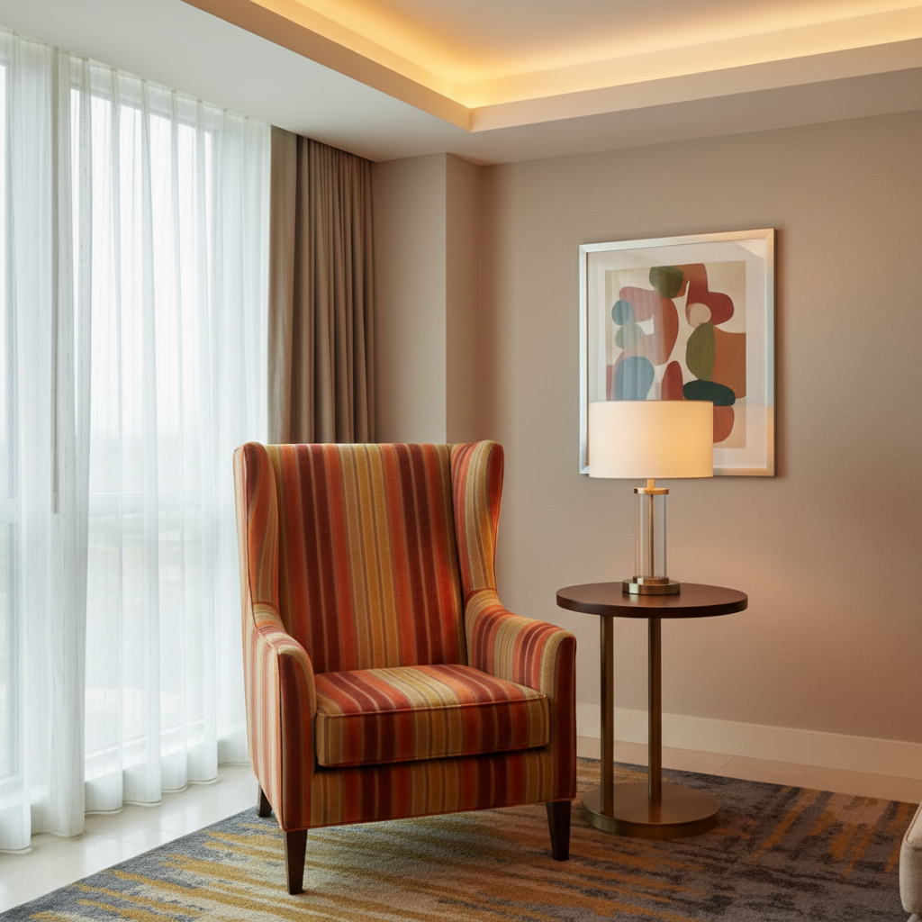 Sugar Mill Stripe - Tango Upholstered Chair | Architectural Fabrics