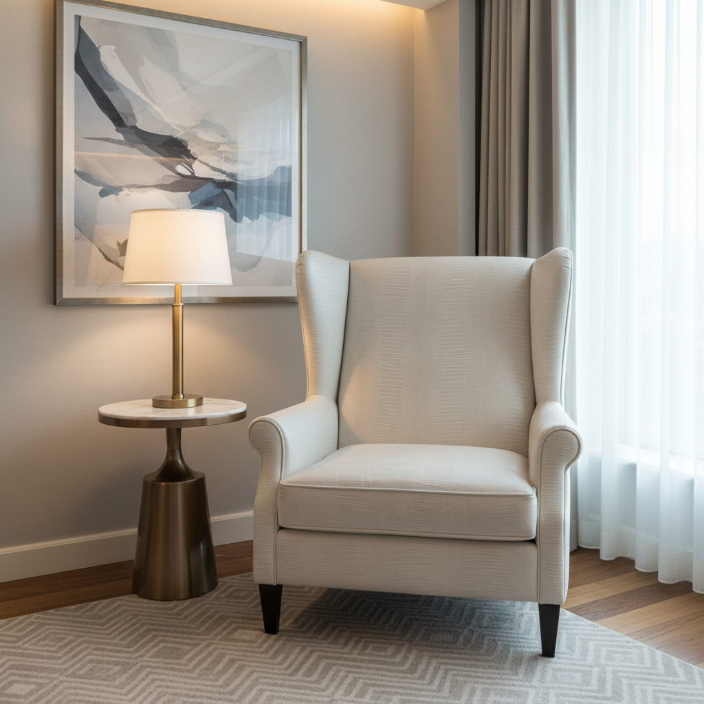 Silver Bank - Snowflake Upholstered Chair | Architectural Fabrics