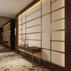 Fine Pebble Grain Creamy Ivory Upholstered Wall Panel | Architectural Fabrics