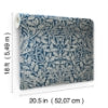 Acorn Indigo Peel and Stick Wallcovering | Jeffrey Stevens - Image 4