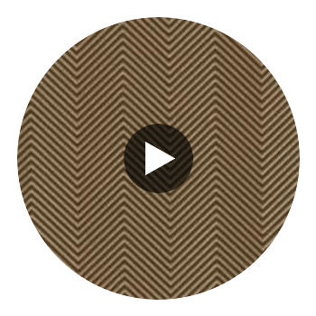 Acoustic - Bronze Chevron Performance Vinyl | Philippe Romano Fabrics Circular Swatch | Philippe Romano Fabrics