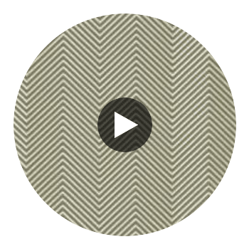 Acoustic - Greige Chevron Performance Vinyl | Philippe Romano Fabrics Circular Swatch | Philippe Romano Fabrics