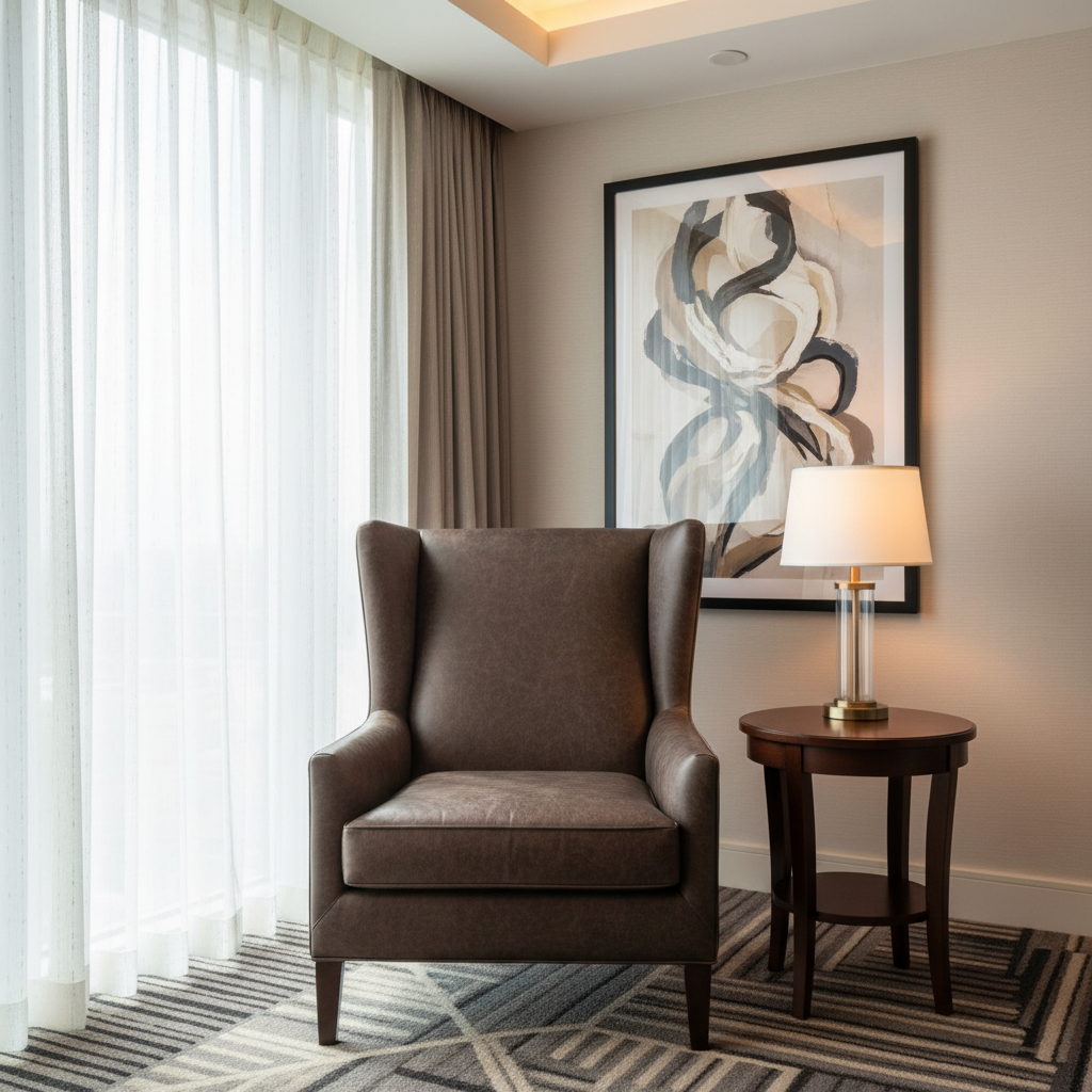 Aire Pebbled - Cocoa Bean Breathable Polyurethane Upholstered Chair | Architectural Fabrics