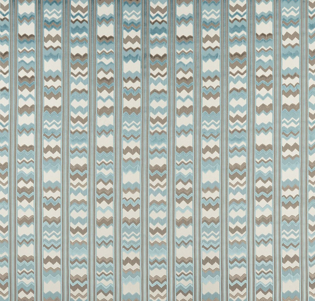 DWCY-900314 Nina Campbell Fabric Aqua Blue designer-wallcoverings-los-angeles