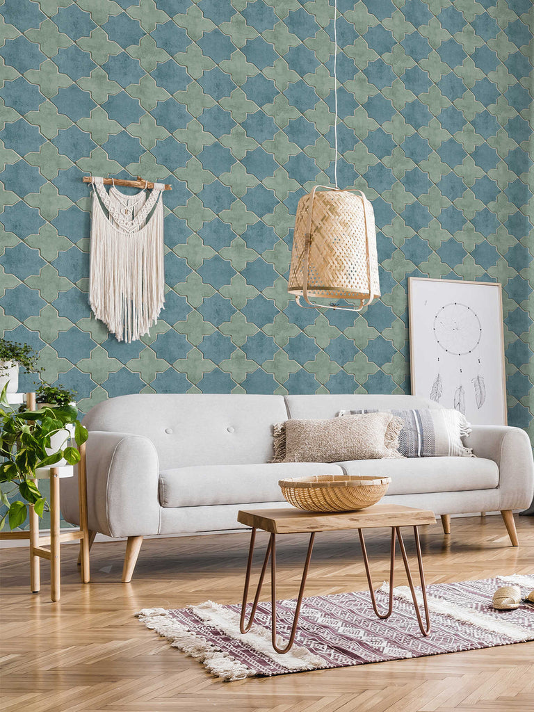 New Walls. Teal Wallcovering | AS Creation