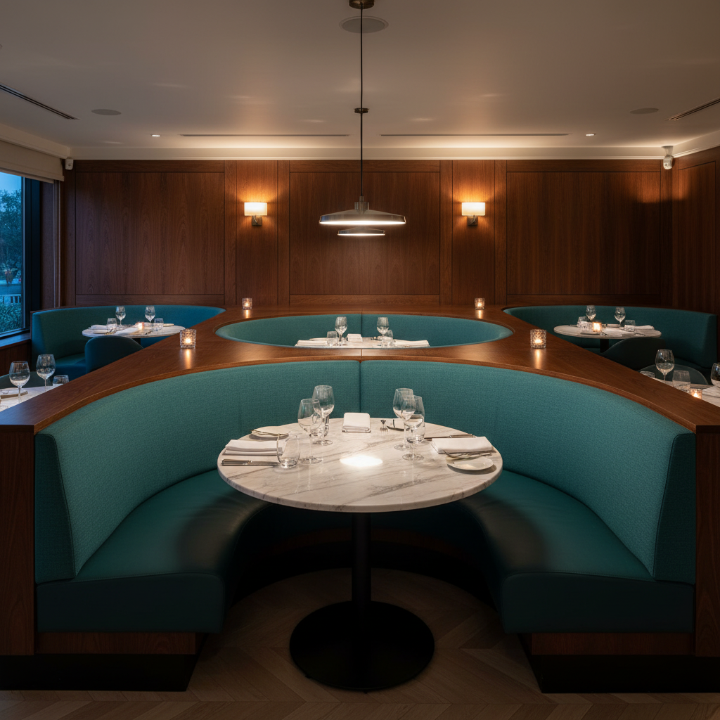 Aspect - Verdant Performance Polyurethane Upholstered Banquette | Architectural Fabrics
