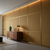 Subtle Woven Texture Golden Bronze Upholstered Wall Panel | Architectural Fabrics