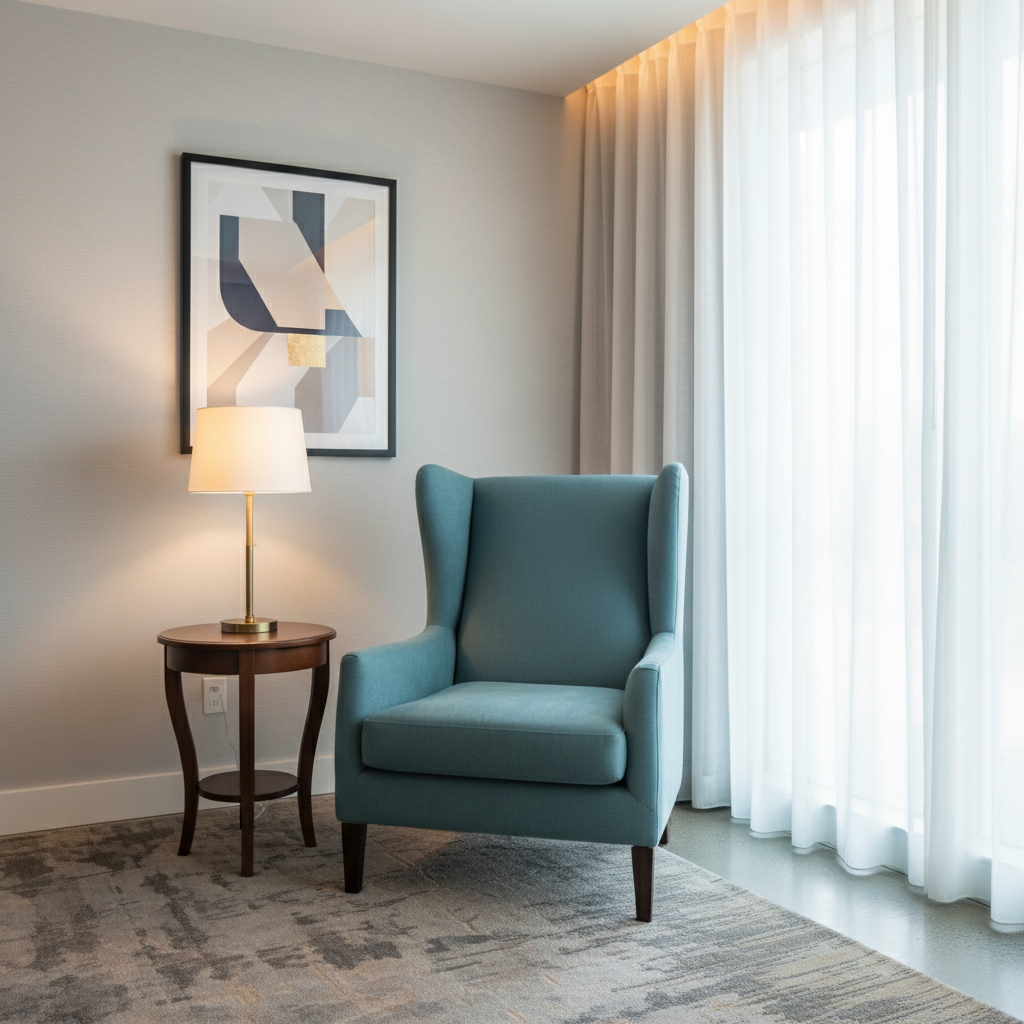 Pinnacle Rock - Sea Green Upholstered Chair | Architectural Fabrics