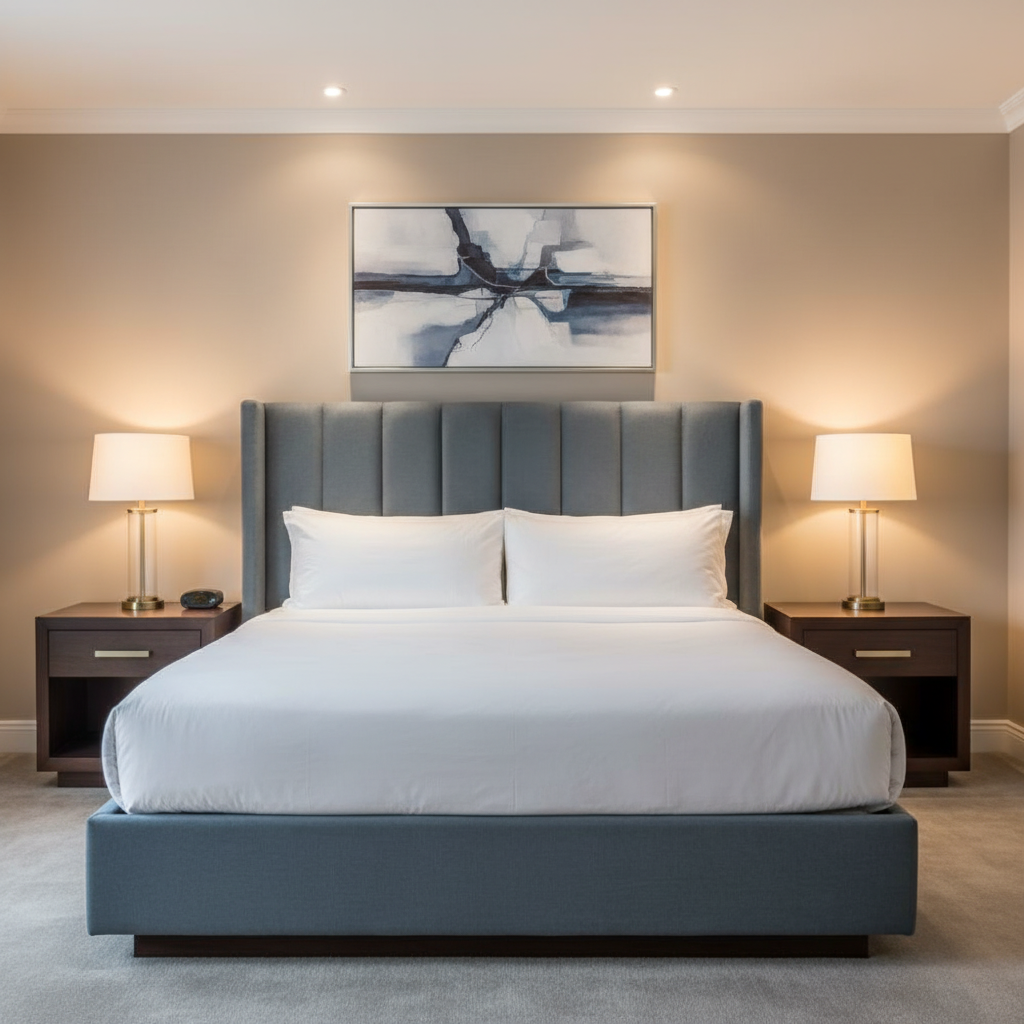 Savannah Bay - Blueberry Upholstered Headboard | Architectural Fabrics