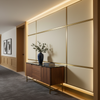 Smooth Pebble Grain Creamy Ivory Upholstered Wall Panel | Architectural Fabrics