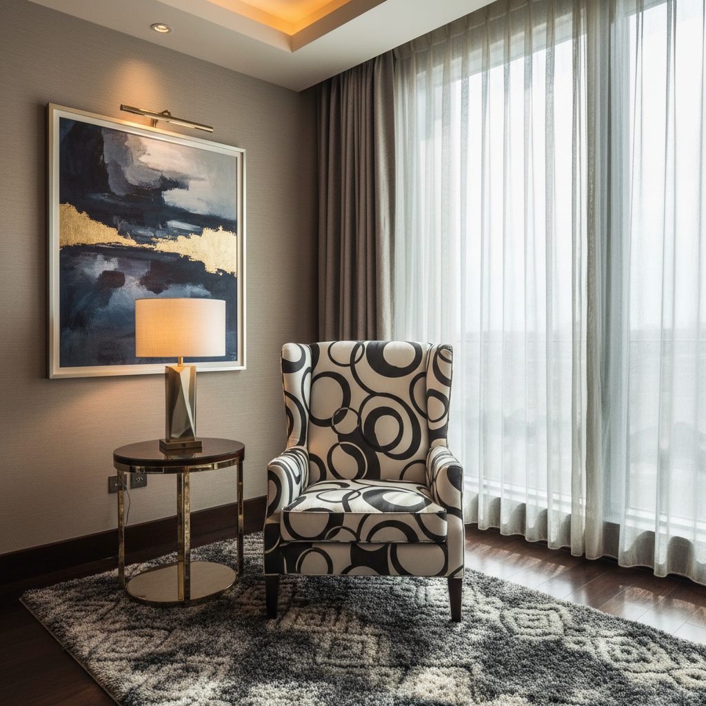 Smithfield White Upholstered Chair | Architectural Fabrics