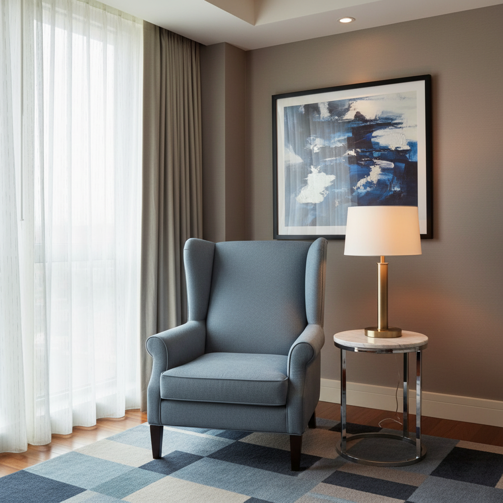 Aragon - Deepwater Performance Vinyl Upholstered Chair | Architectural Fabrics