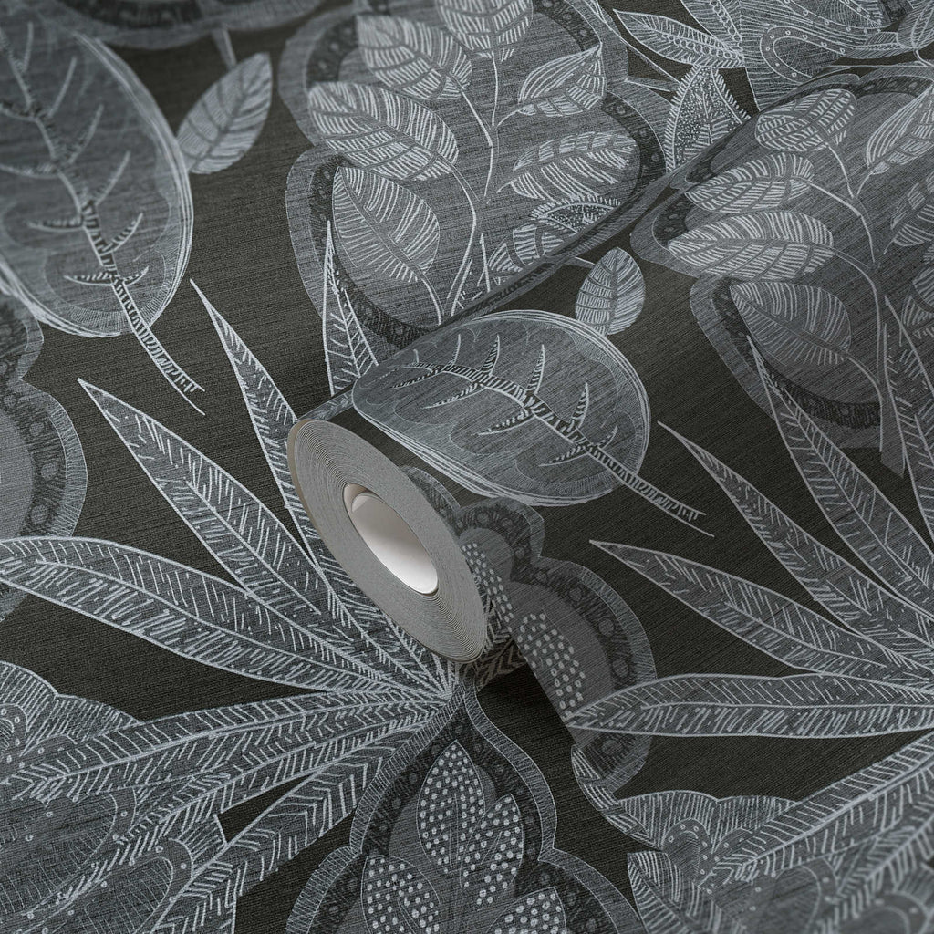 Famous Garden Gray Wallcovering | AS Creation