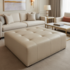 Pinnacle Rock - Frost Upholstered Ottoman | Architectural Fabrics