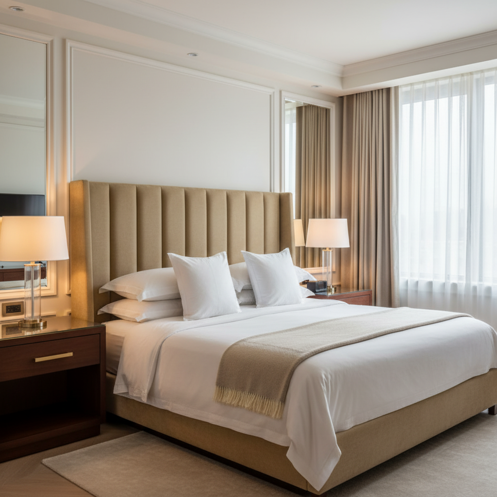 Nassau Gold - Shell Upholstered Headboard | Architectural Fabrics