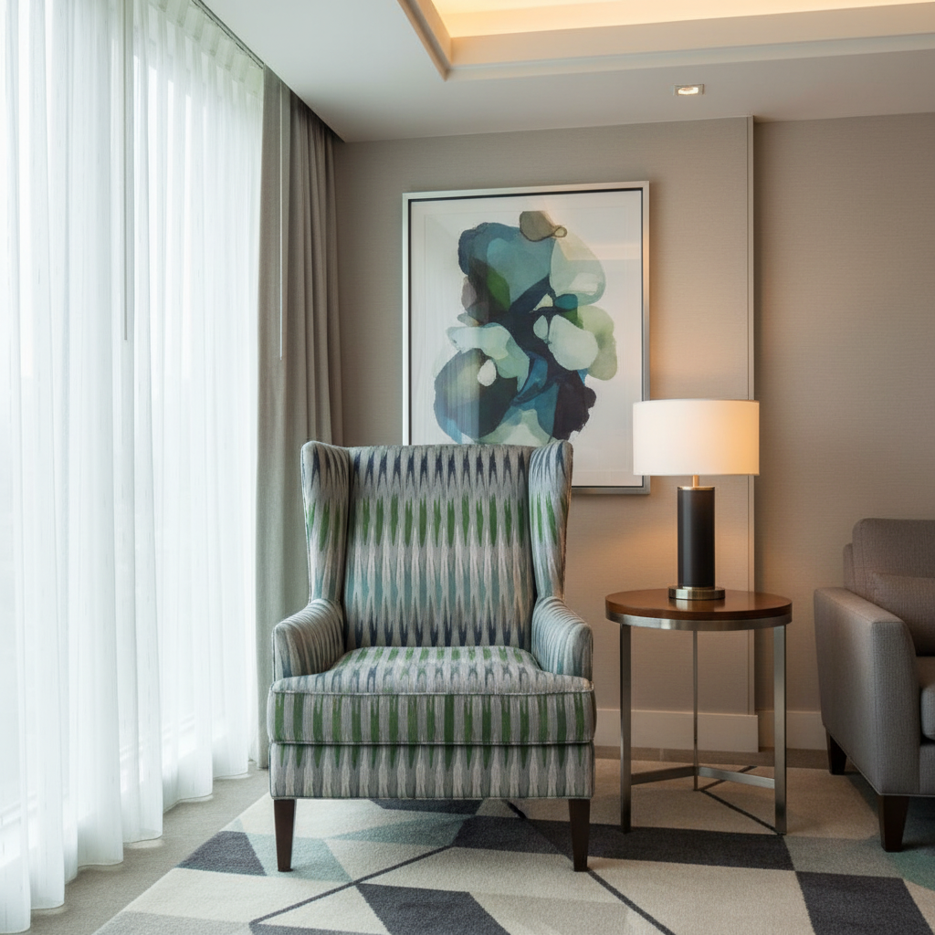Apache - Verdant Tide Silicone Hybrid Upholstered Chair | Architectural Fabrics
