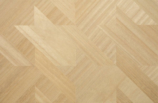 Ajiro Houndstooth Polished Maple - Beige Wallcovering | Maya Romanoff