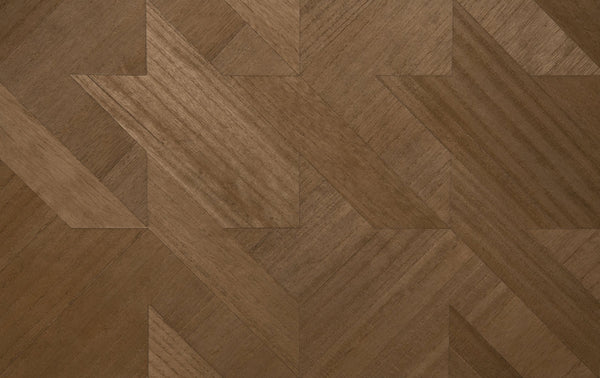 Ajiro Houndstooth Chestnut - Brown Wallcovering | Maya Romanoff