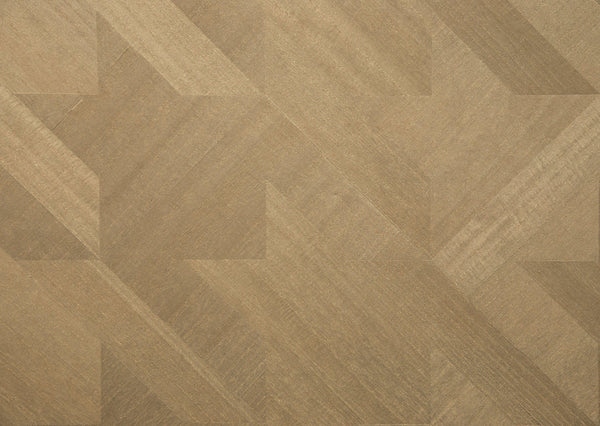 Ajiro Houndstooth Oak Luster - Beige Wallcovering | Maya Romanoff