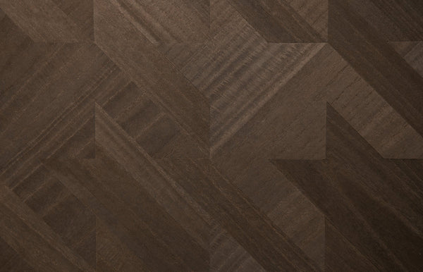 Ajiro Houndstooth Cacao Luster - Dark Brown Wallcovering | Maya Romanoff