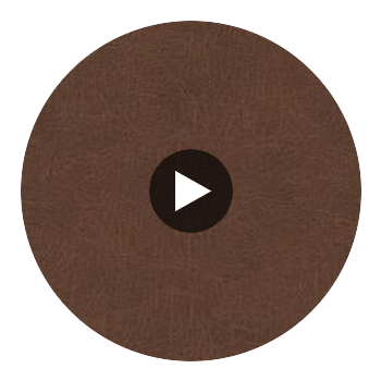 Alamo - Saddle Performance Vinyl | Philippe Romano Fabrics Circular Swatch | Philippe Romano Fabrics