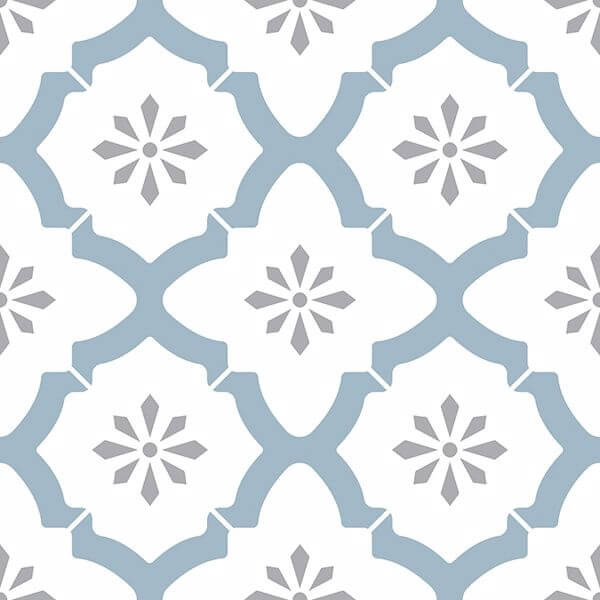 Alfama Peel & Stick Floor Tiles | Jeffrey Stevens Wallcovering