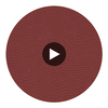 Algiers - Russet Leather Performance Vinyl | Philippe Romano Fabrics Circular Swatch | Philippe Romano Fabrics