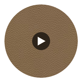 Algiers - Tawny Hide Performance Vinyl | Philippe Romano Fabrics Circular Swatch | Philippe Romano Fabrics
