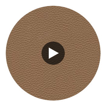 Algiers - Tawny Performance Vinyl | Philippe Romano Fabrics Circular Swatch | Philippe Romano Fabrics