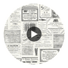All Time Newspaper Ads - Newspaper Wallcovering Print Circular Swatch | Retro Walls