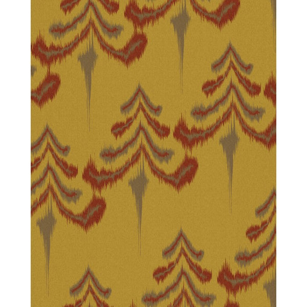 Alpine Dandelion - Red, Brown, Ochre Wallcovering | Mind the Gap