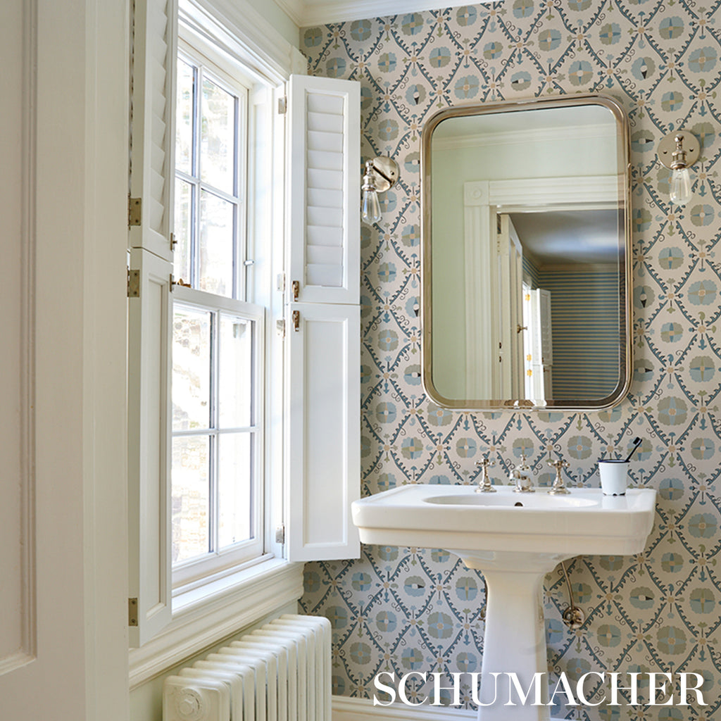Amal CALM BLUE/LAUREL GREEN | Schumacher - Image 10