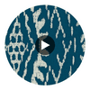Laguna Niguel - Indigo Wallcovering | Hollywood Wallcoverings Circular Swatch | Hollywood Wallcoverings