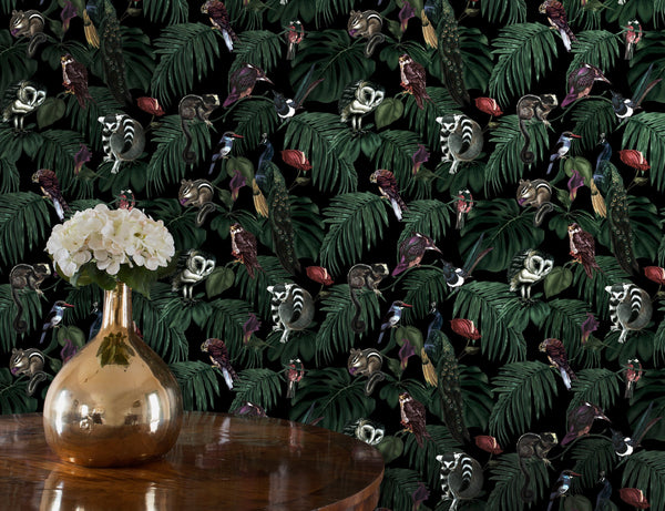 Amazonia - Dark Jungle Wallcovering