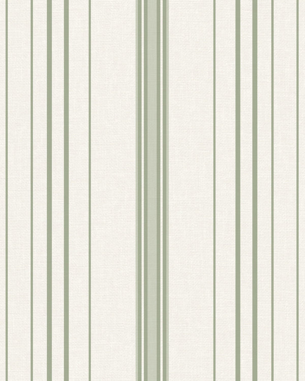 Amsterdam Always Stripe Downy Sage Wallcovering | Phillipe Romano