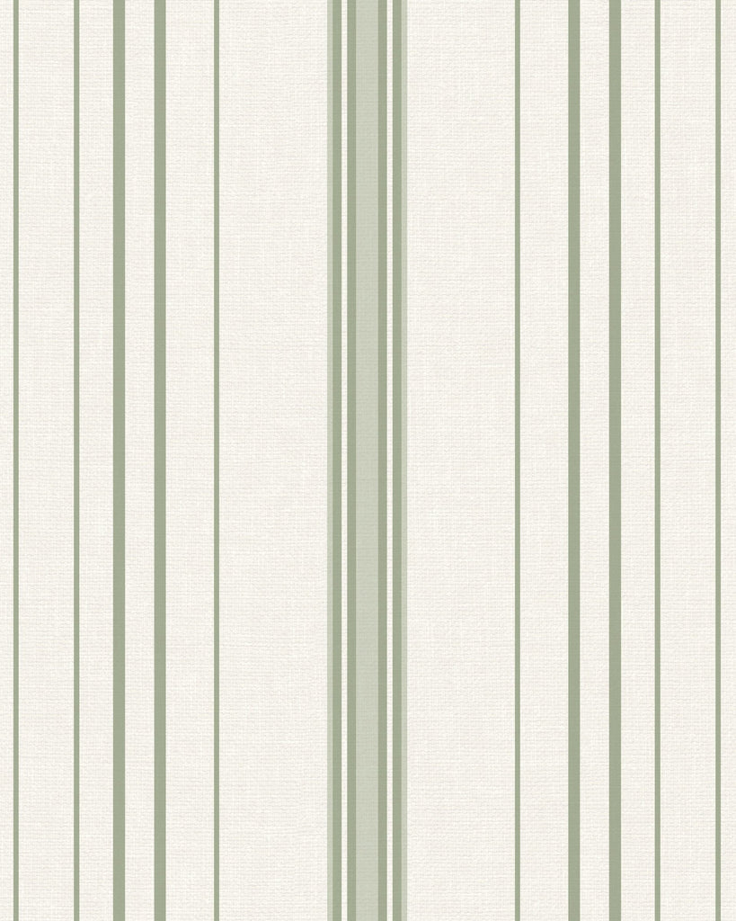 Amsterdam Always Stripe Downy Sage Wallcovering | Phillipe Romano