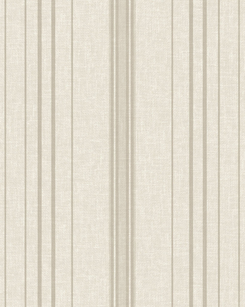 Amsterdam Always Stripe Neutral Ivory Wallcovering | Phillipe Romano