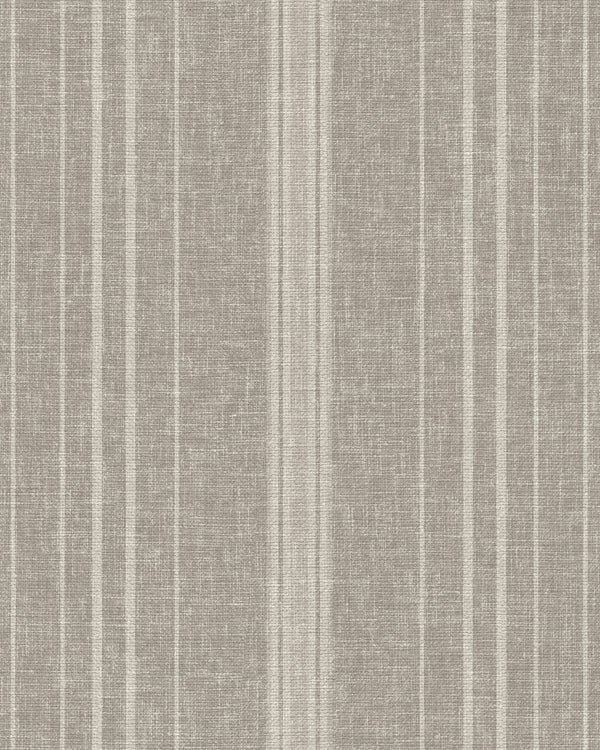 Amsterdam Always Stripe Taupe Wallcovering | Phillipe Romano