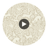 Anahi Neutral Forest Fauna Wallcovering Circular Swatch | LA Walls