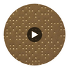 Analog - Burnished Bronze Etched Polyurethane | Philippe Romano Fabrics Circular Swatch | Philippe Romano Fabrics