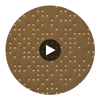Analog - Burnished Bronze Etched Polyurethane | Philippe Romano Fabrics Circular Swatch | Philippe Romano Fabrics