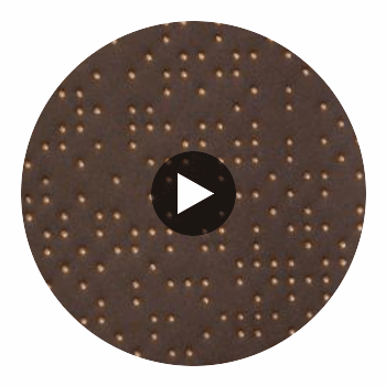 Analog - Cocoa Nib Etched Polyurethane | Philippe Romano Fabrics Circular Swatch | Philippe Romano Fabrics