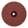 Analog - Garnet Etched Polyurethane | Philippe Romano Fabrics Circular Swatch | Philippe Romano Fabrics