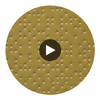 Analog - Goldenrod Etched Polyurethane | Philippe Romano Fabrics Circular Swatch | Philippe Romano Fabrics