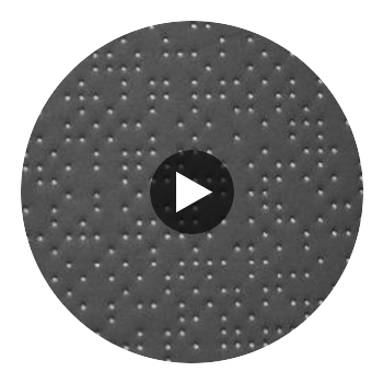 Analog - Graphite Etched Polyurethane | Philippe Romano Fabrics Circular Swatch | Philippe Romano Fabrics