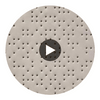 Analog - Oatmeal Etched Polyurethane | Philippe Romano Fabrics Circular Swatch | Philippe Romano Fabrics