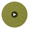 Analog - Olive Grove Etched Polyurethane | Philippe Romano Fabrics Circular Swatch | Philippe Romano Fabrics