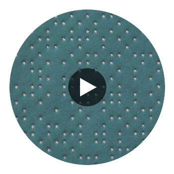 Analog - Teal Mist Etched Polyurethane | Philippe Romano Fabrics Circular Swatch | Philippe Romano Fabrics